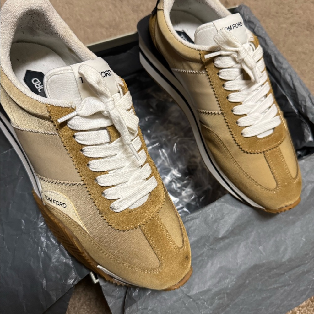 Tom Ford Men's Tan Sneakers